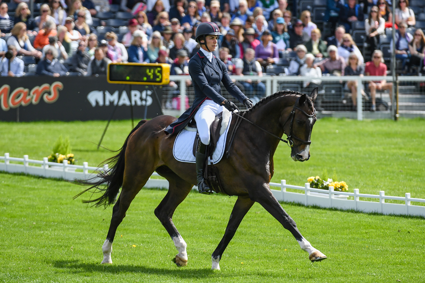 Badminton Horse Trials dressage US riders: Ariel Grald and Leamore Master Plan