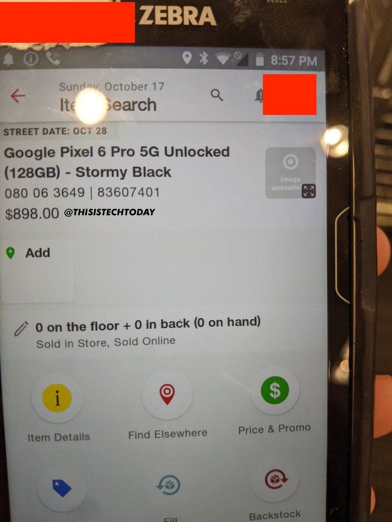 Google Pixel 6 Pro Retail Price