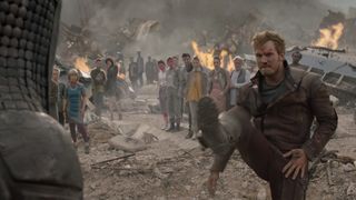 Star-Lord challenges Ronan to a dance-off in Guardians of the Galaxy