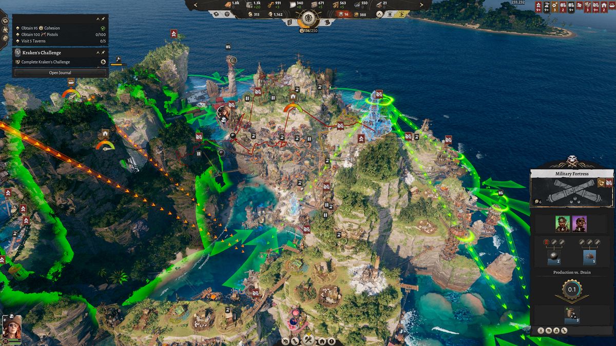 A pirate city builder