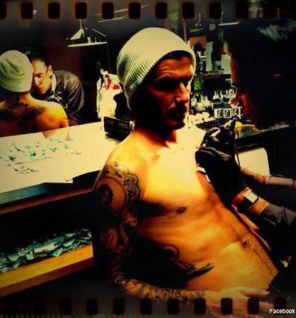 David Beckham - REVEALED: David Beckham?s new tattoo - Tattoo - Celebrity Tattoos - Celebrity News - Marie Claire