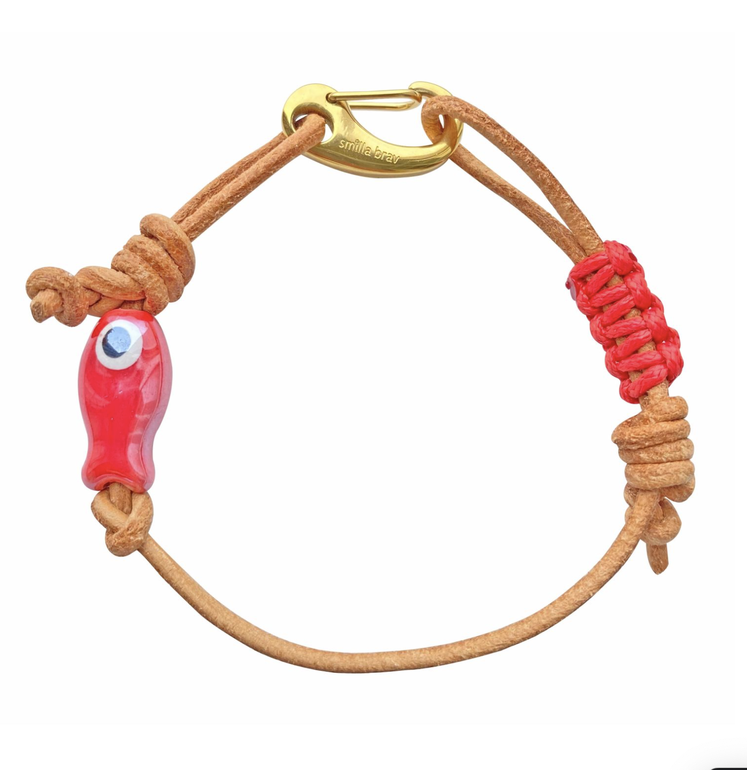 Smilla Brav, Ceramic Fish Leather Bracelet Ocean