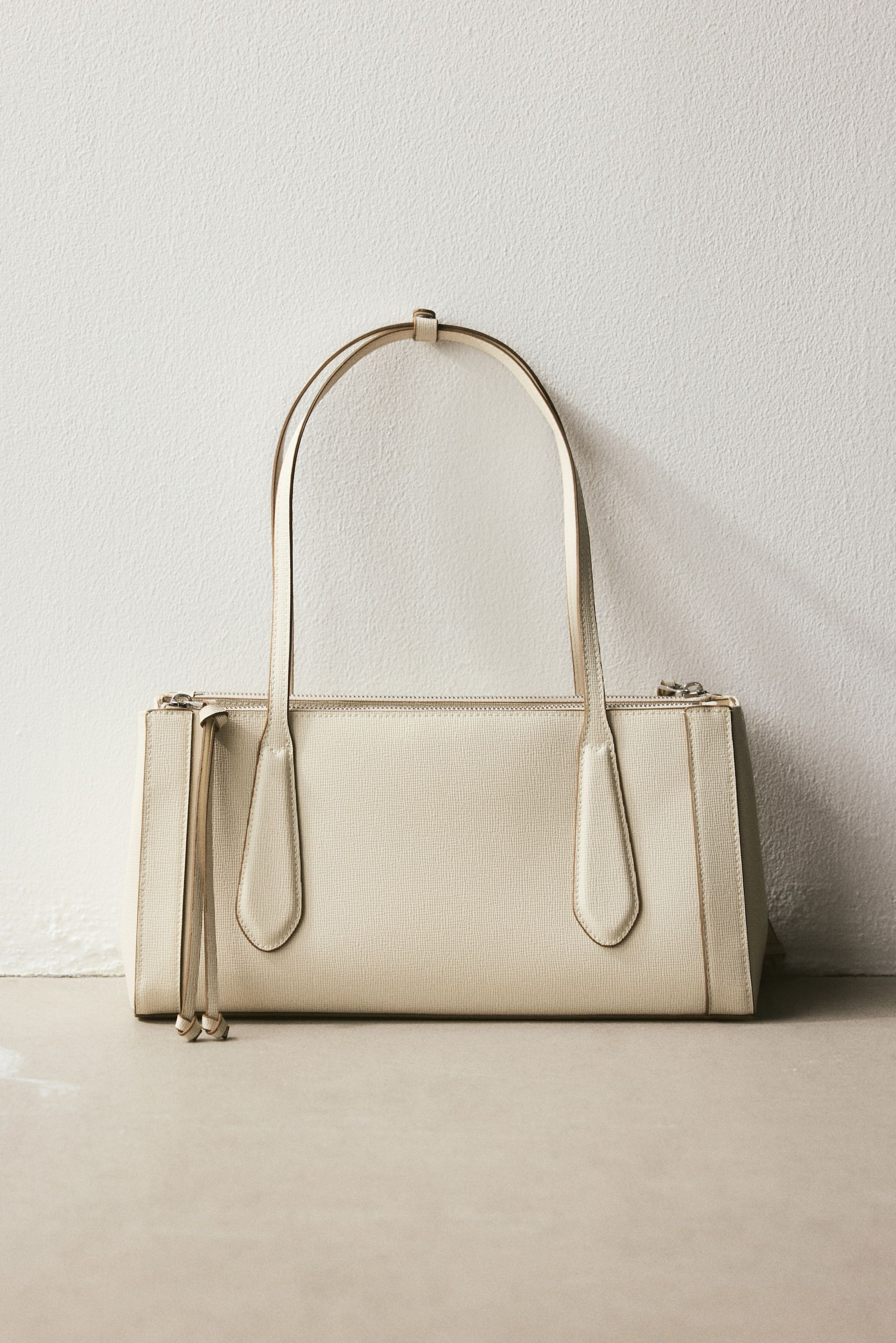 Rectangular Shoulder Bag - Brown