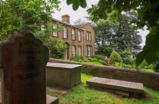 The Bronte parsonage at Howarth in Yorkshire.