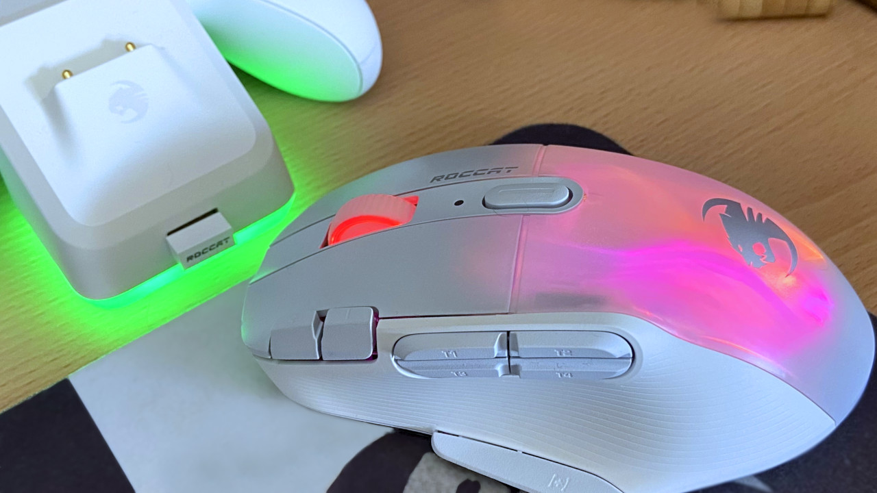 Roccat Kone XP Air wireless gaming mouse review: Rapid charging with a  gorgeous RGB dock