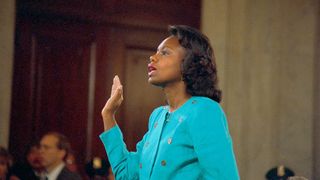 Lawyer Anita Hill Before Testifying at Senate Judiciary Hearing