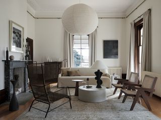 A timeless living room featuring furniture and decor