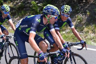 Alejandro Valverde and Nairo Quintana chat during stage 9