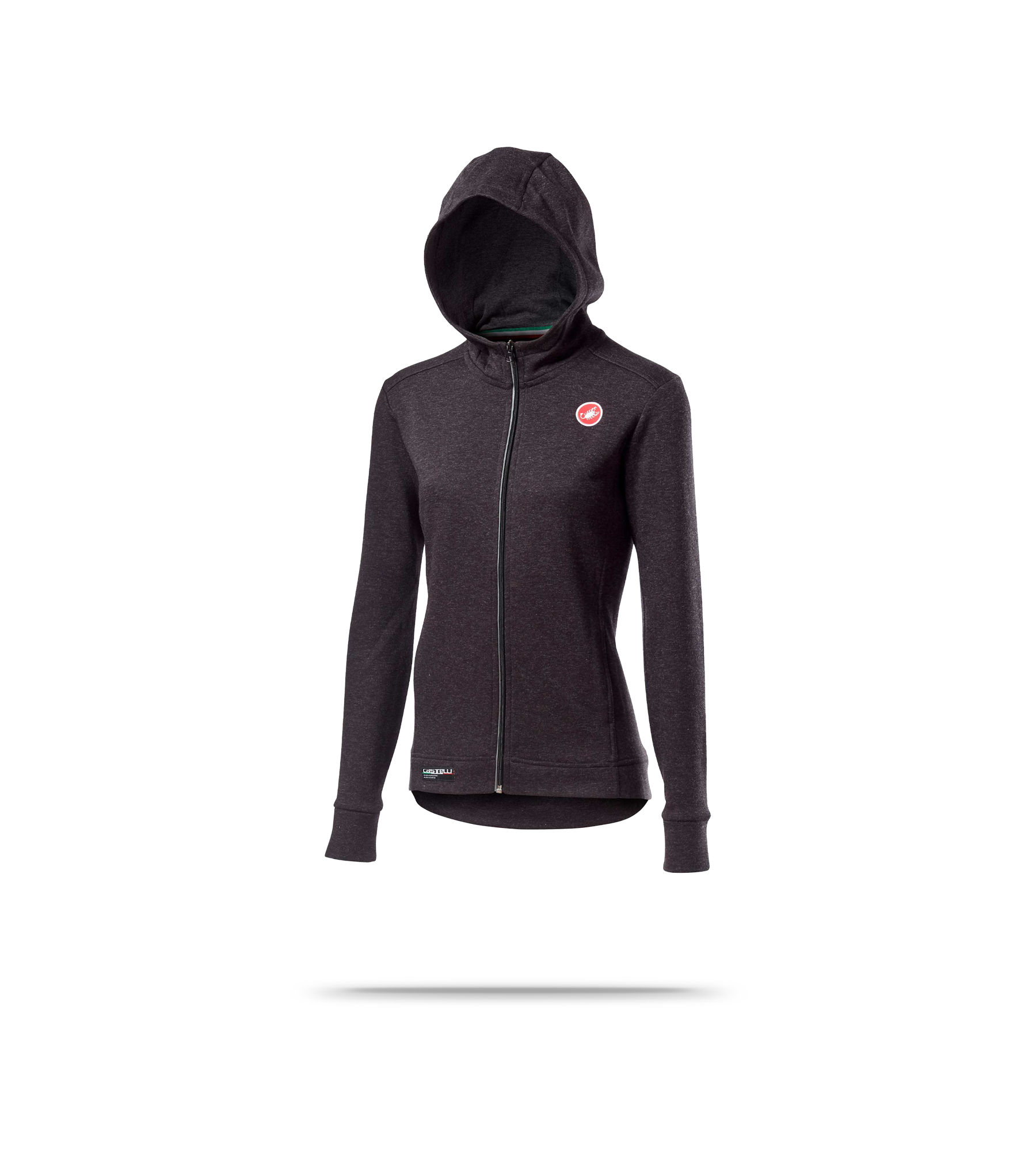Milano Full Zip Womens Fleece - Xs / Melange Light Black