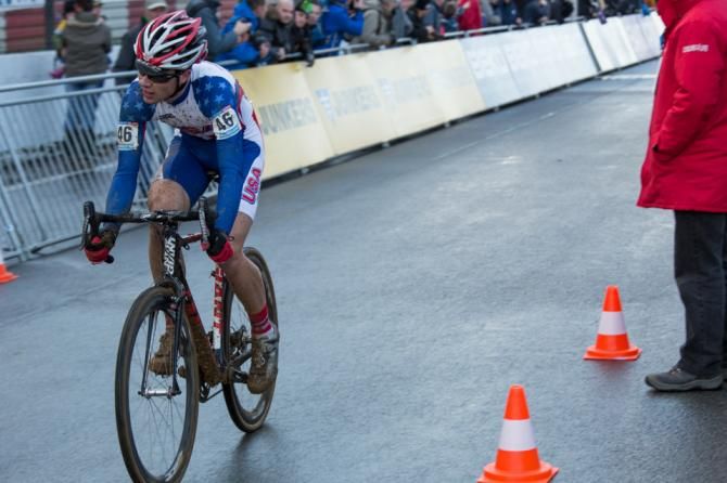 Josh Johnson on the home straight