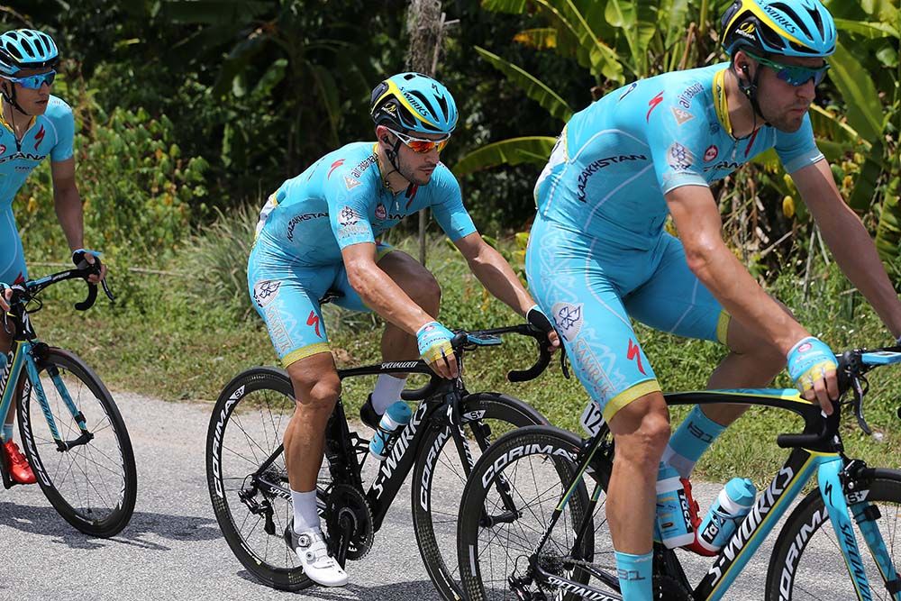 Andrea Guardini was protected by his Astana teammates