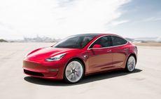Tesla Model 3 Performance in red