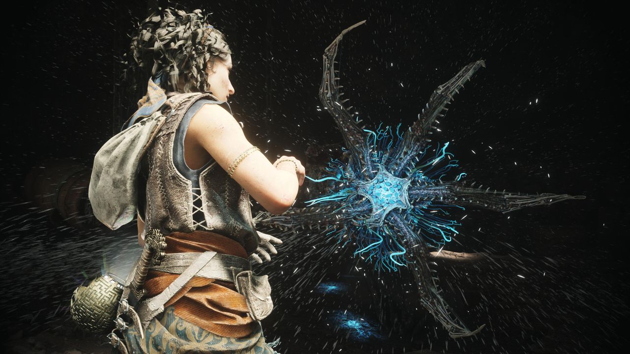 Screens from a fantasy video game set in ancient greek ruins