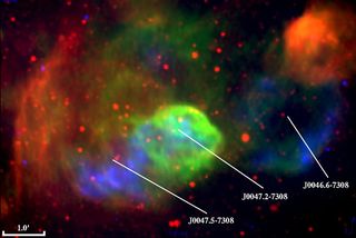 Stars Cooperate to Blow Super Space Bubble