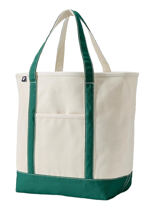 Lands' End, Natural Open Top Canvas Tote (Was $40) 