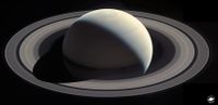 A composite of 21 photos of Saturn and its beautiful rings, captured by NASA's Cassini spacecraft on Oct. 28, 2016.