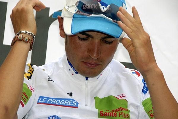 Davide Malacarne ensures all is ok on the podium.