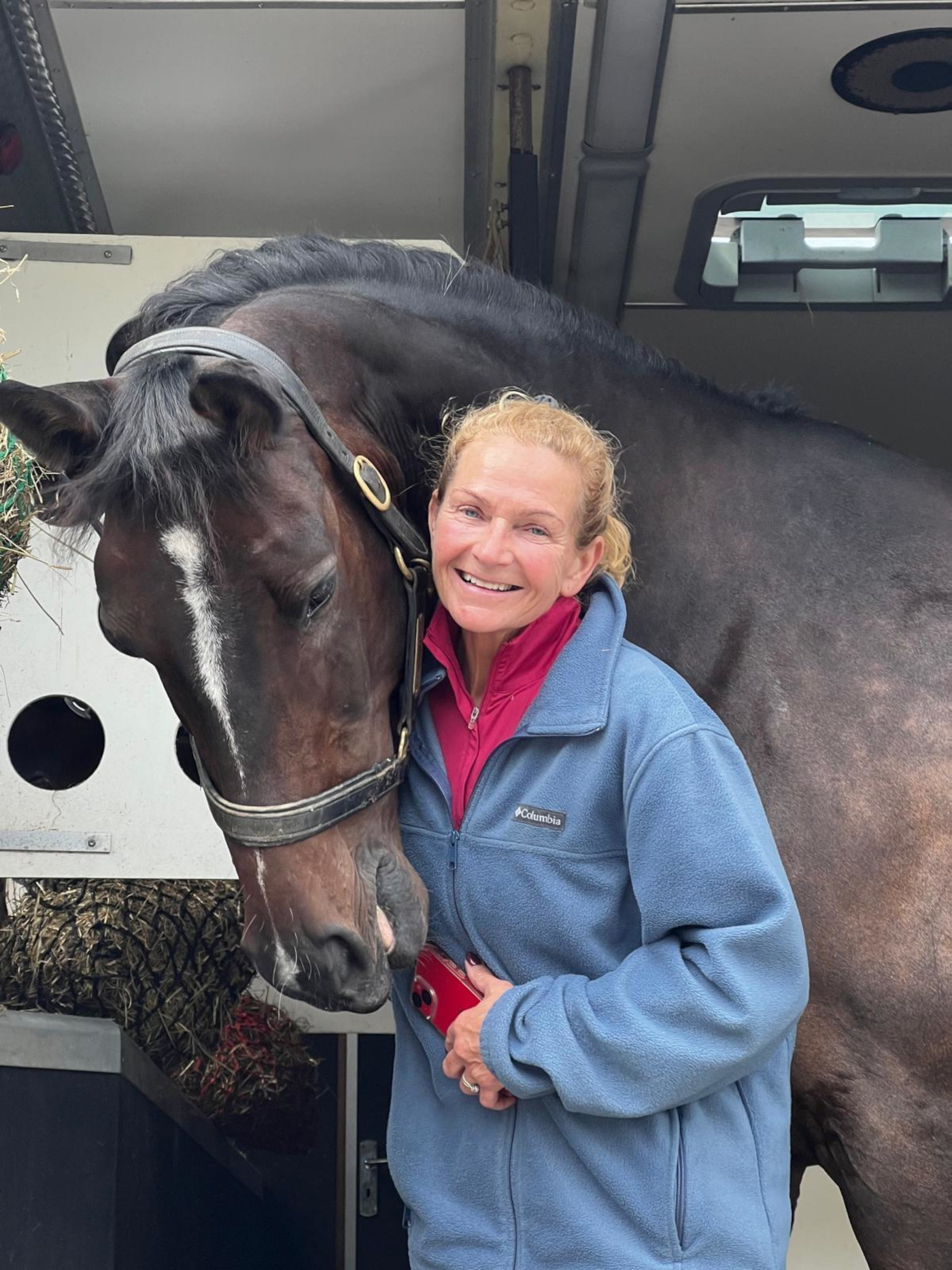 Pictured: Race Across the World winner Caroline Bridge, who won the series with her son Thomas.