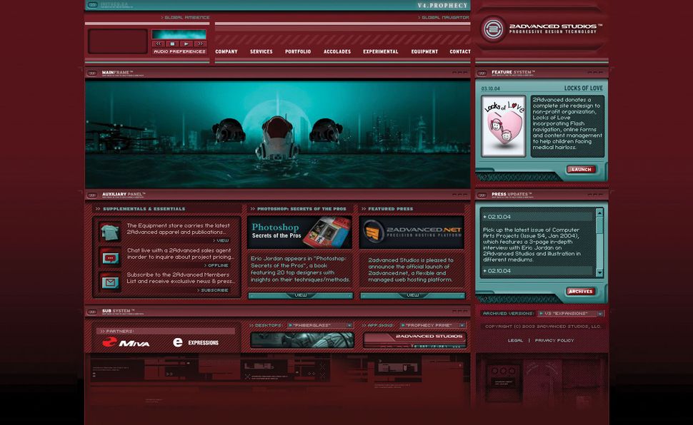 Rebuild a 2004 Flash website for 2018 Creative Bloq