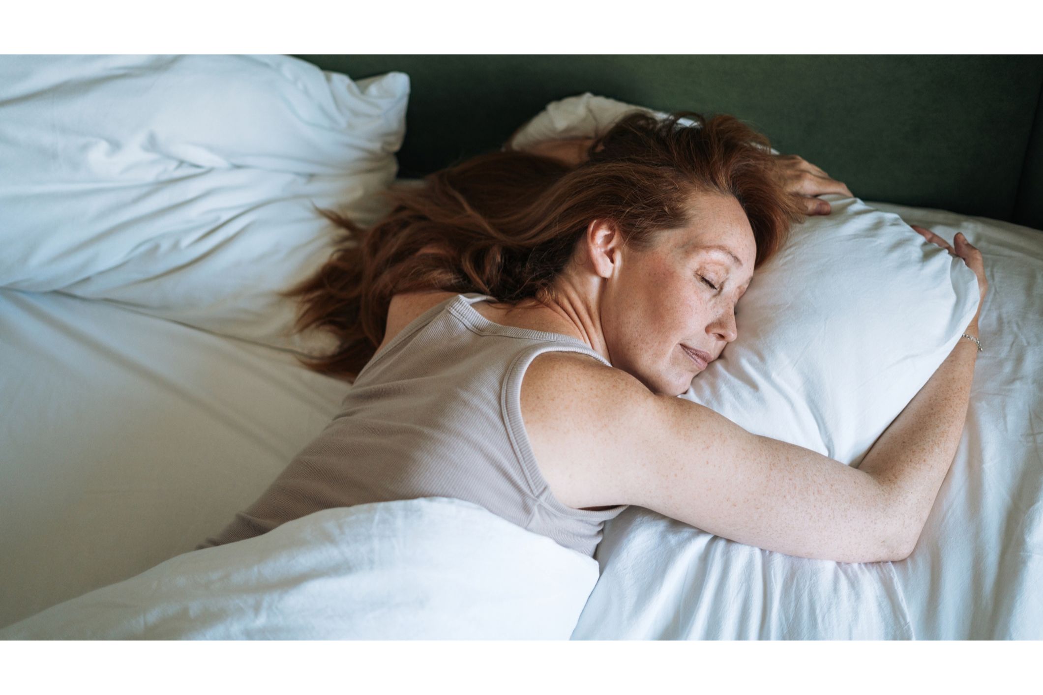 Woman sleeping in bed