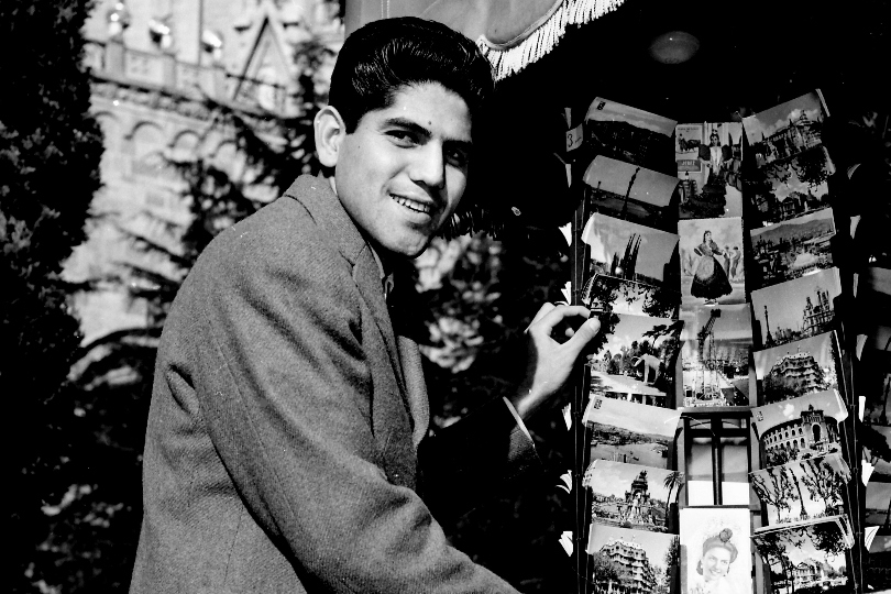 Former Barcelona, Real Madrid and Brazil forward Evaristo poses for a picture in Madrid in 1962.