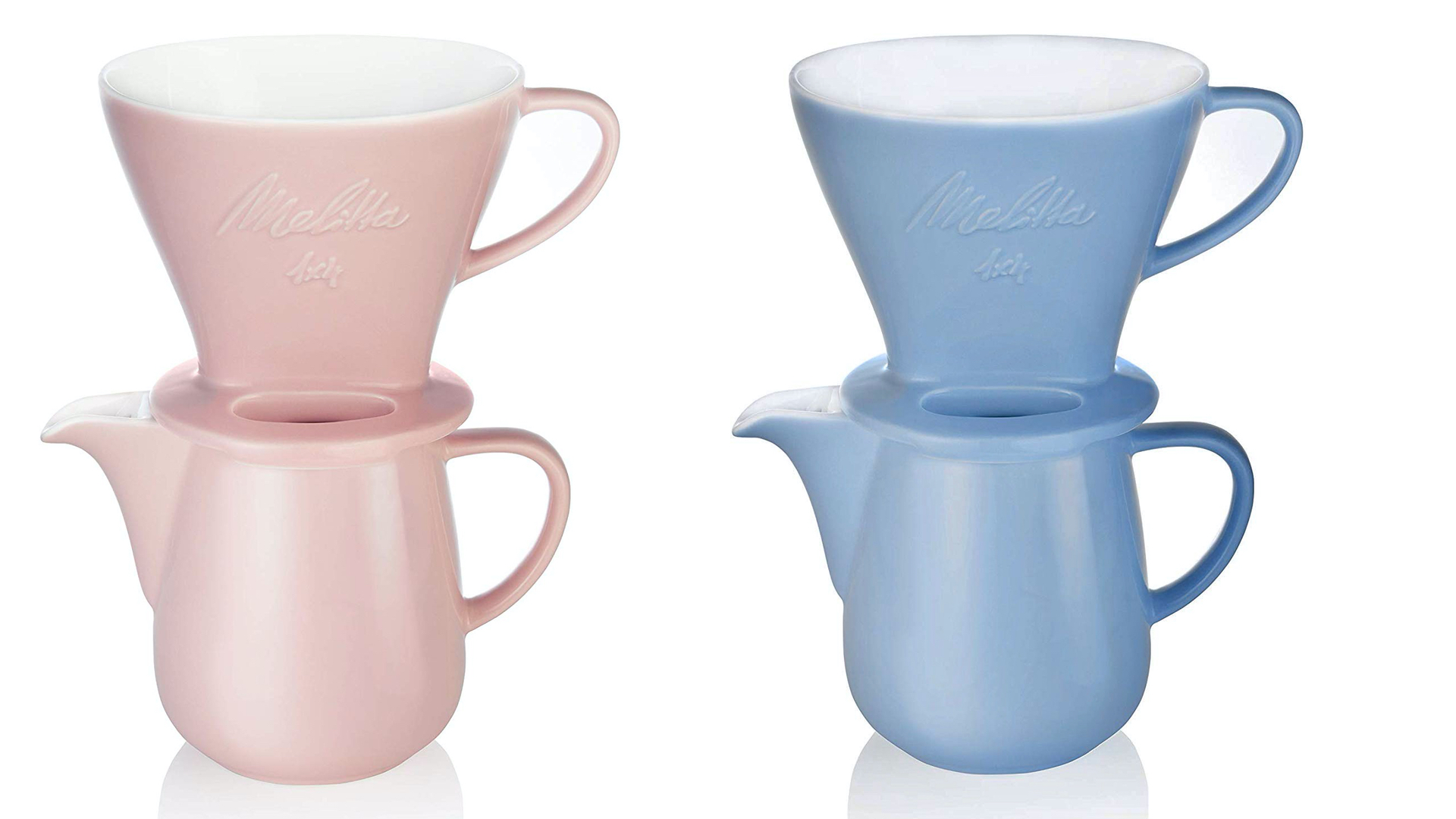 Melitta Porcelain Pour Over Set on white background