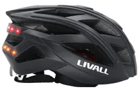 Livall BH60SE Smart Helmet seen in the image with the rear lights on display