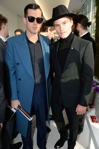 Mark Ronson And Oliver Cheshire At The Richard James Fashion Show