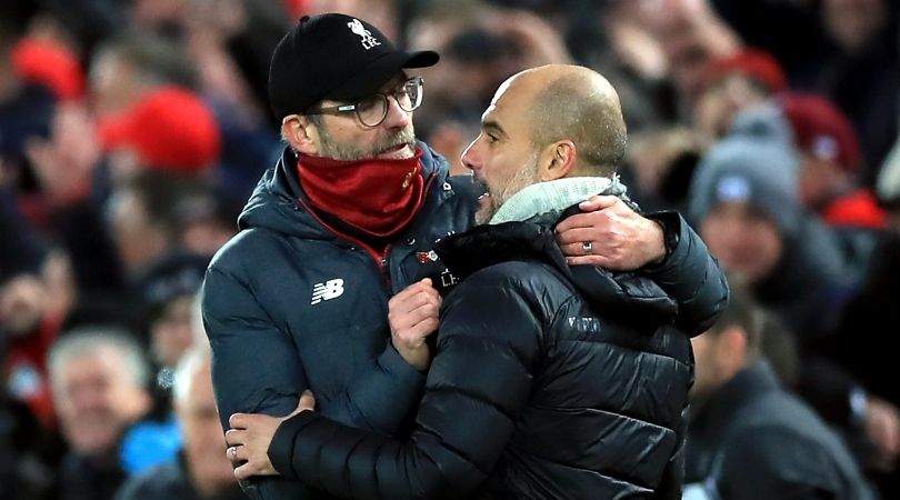 Jurgen Klopp, Liverpool, and Pep Guardiola, Man City