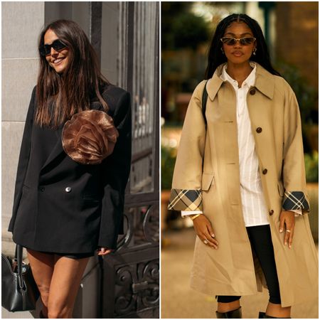 collage of women wearing workwear 
