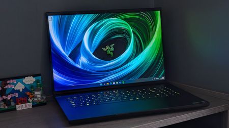 Razer Blade 18 (2025) on with RGB activated