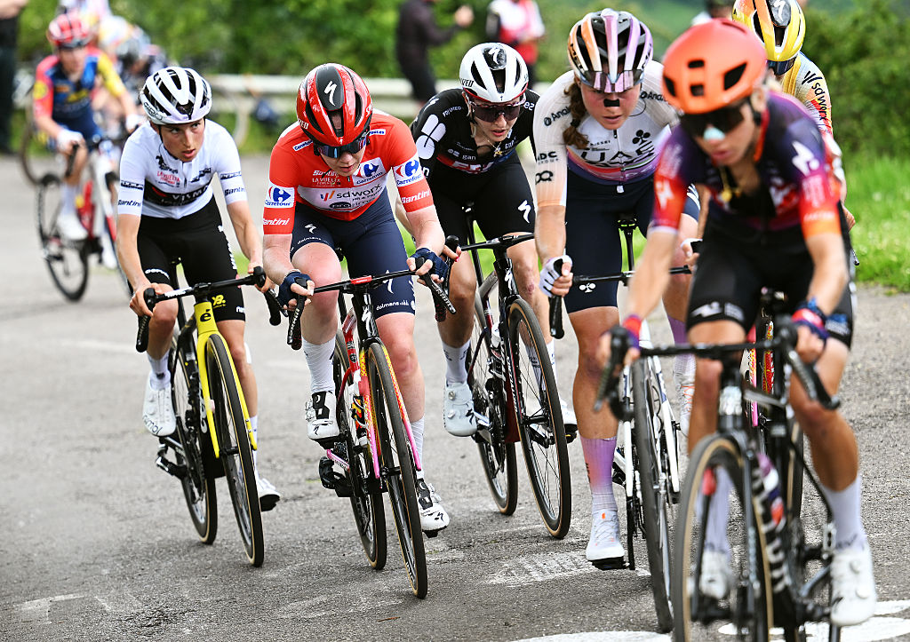 the favourites on L'Angliru on stage 7 of Vuelta femenina 2026