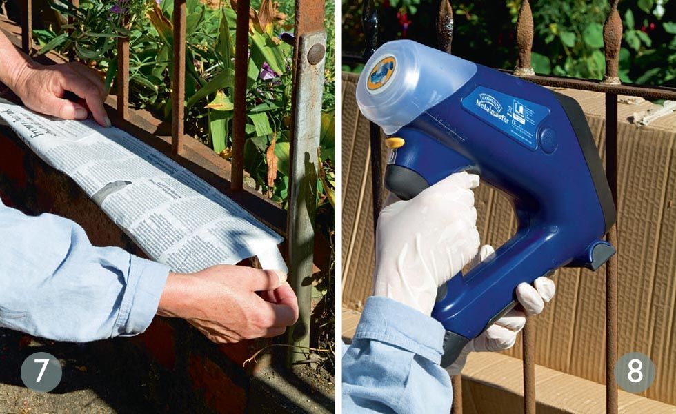 How to paint metal railings cleaning and repairing railings and gates