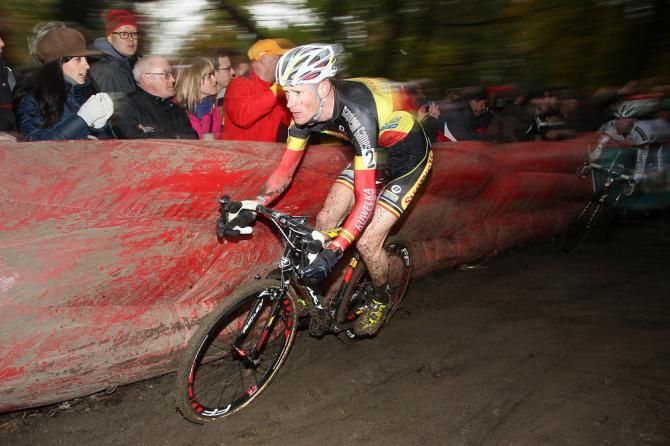 Belgian champion Klaas Vantornout (Sunweb-Napoleon Games) en route to a 3rd place result at Superprestige Gavere