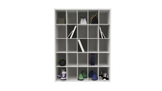 The ClosetMaid 25 Pair Stackable Shoe Rack is the best shoe organizer if you have a spacious home