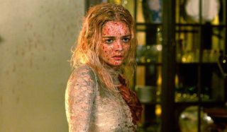Ready Or Not Samara Weaving bloodied up in her wedding dress