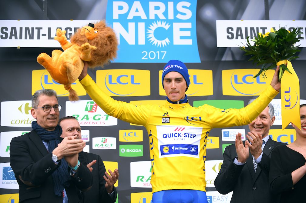 Julian Alaphilippe leads Paris-Nice after the stage 4 time trial.