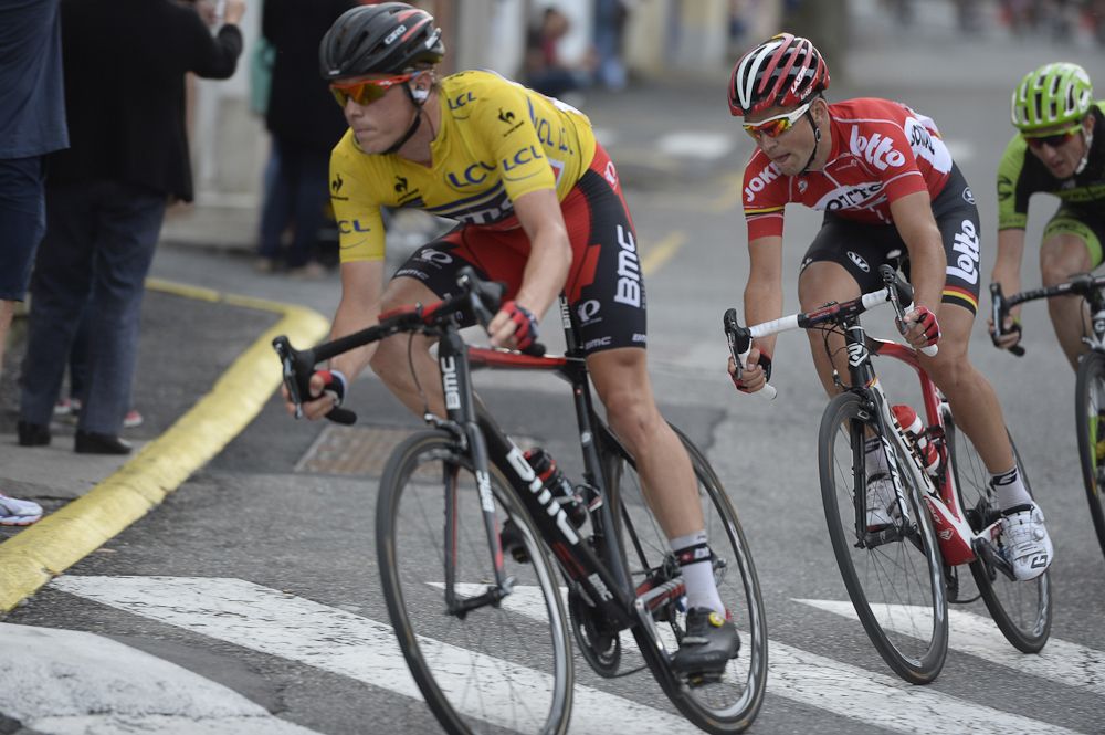Rohan Dennis near the end of stage 4.
