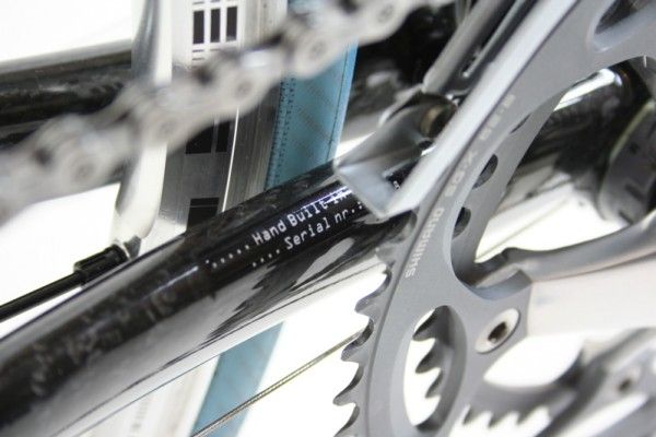 Each frame is handbuilt from tubes and lugs and individually numbered