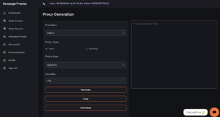 Rampage retail proxy list