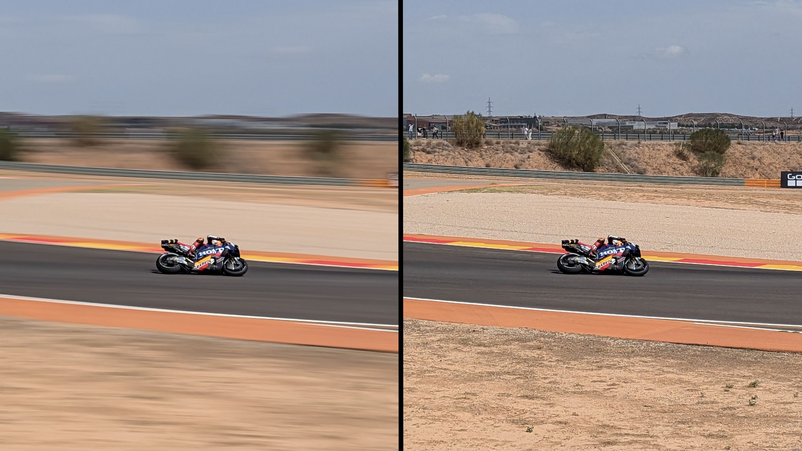 I tested Pixel's Action Pan mode at the MotoGP and the racing photos I ...