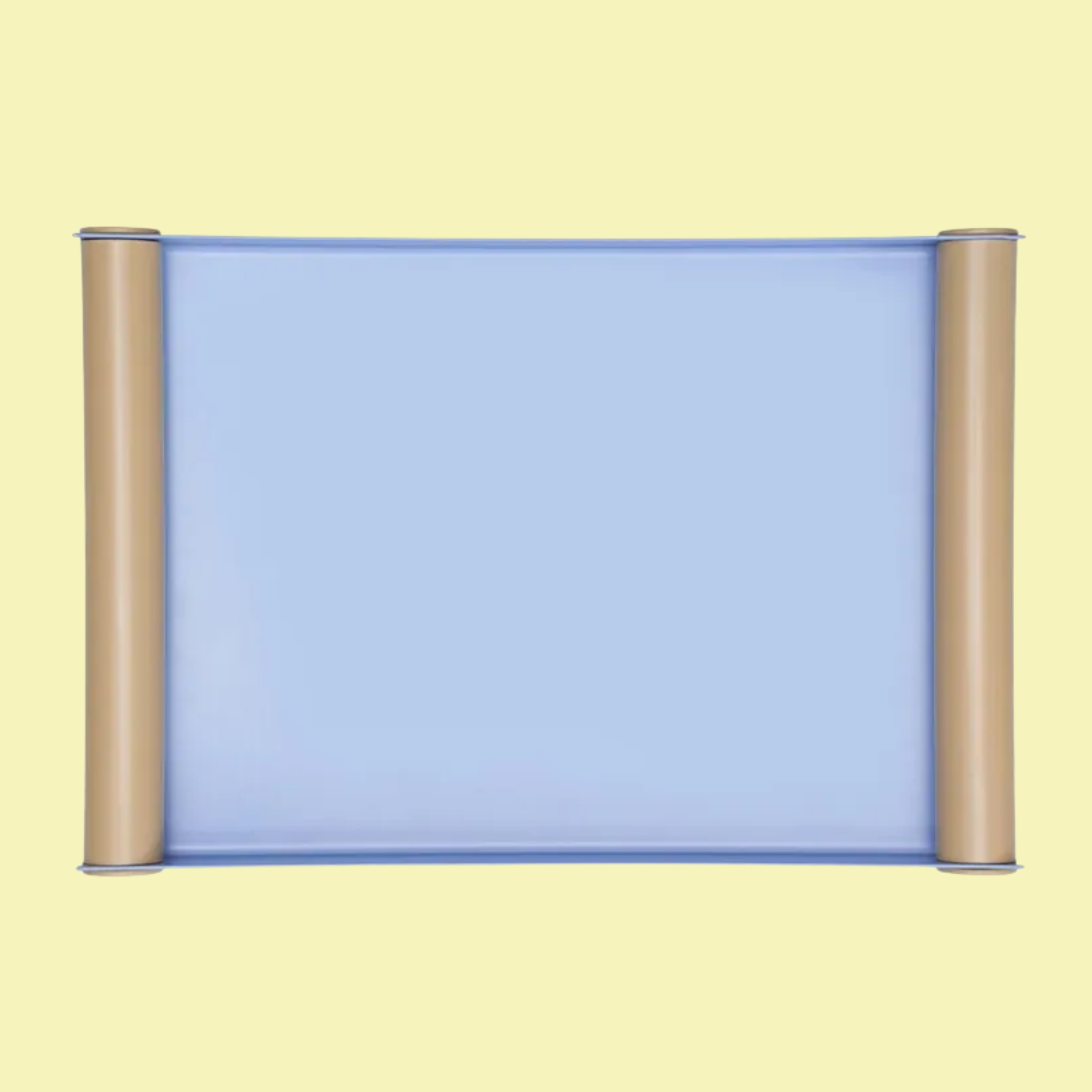 A blue and beige tray
