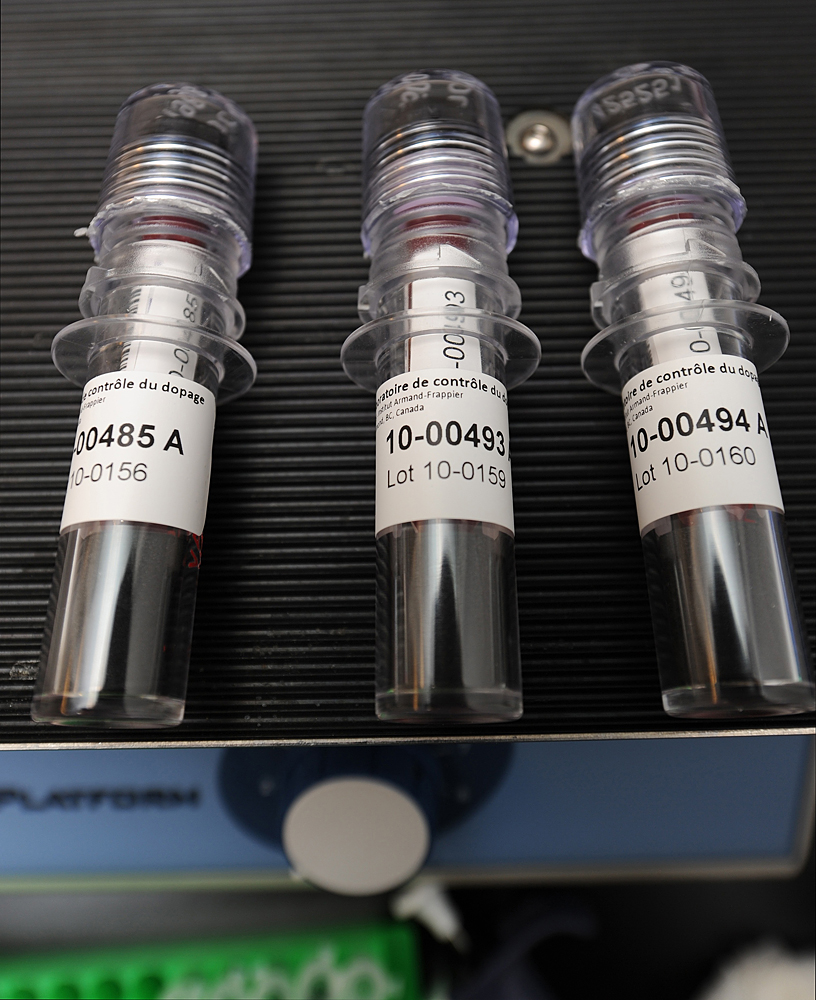 Blood samples in doping control