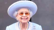 Queen Elizabeth II during Trooping the Colour in 2022