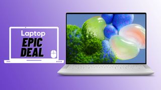 Dell XPS 14 9440 against purple background