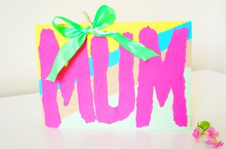 Mother's Day crafts ideas MUM card.