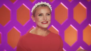 Cameron Diaz smiling on RuPaul's Drag Race: All Stars