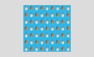 'Potato/Lightbulb - Blue' by John Baldessari. Courtesy of Maharam and Serpentine Galleries
