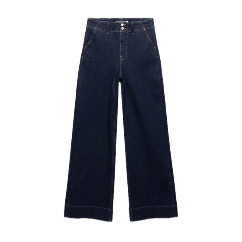 Mint Velvet , Dark Indigo Tailored Wide Jeans