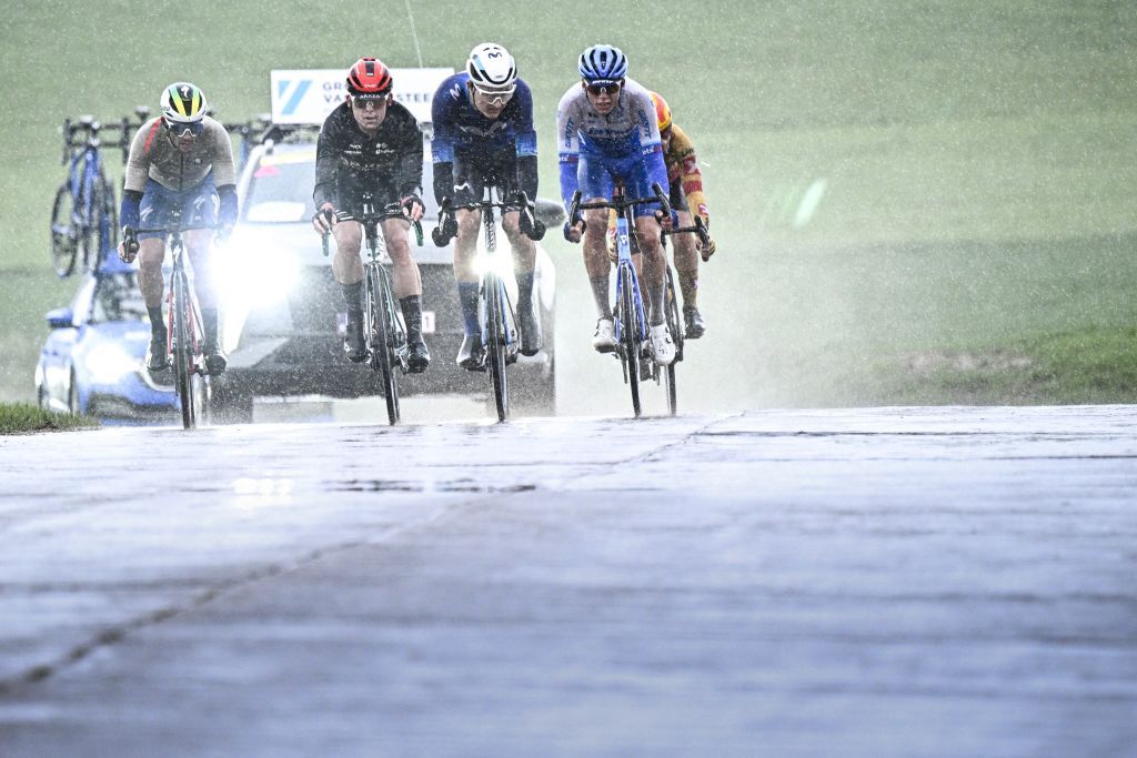 Frances Thomas Bonnet Frances Mathis Le Berre Denmarks Mathias Norsgaard Australias Kelland OBrien and Norways Martin Urianstad ride during the E3 Saxo Bank Classic one day cycling race 2041 km from and to Harelbeke on March 24 2023 Photo by JASPER JACOBS Belga AFP Belgium OUT Photo by JASPER JACOBSBelgaAFP via Getty Images